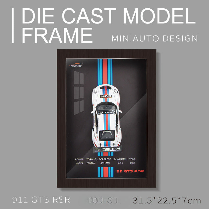 【TG009】3D Wall Art Replica Alloy Car