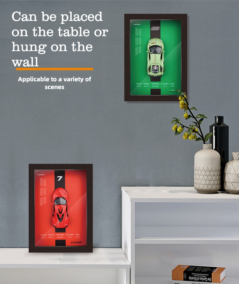 【TG009】3D Wall Art Replica Alloy Car