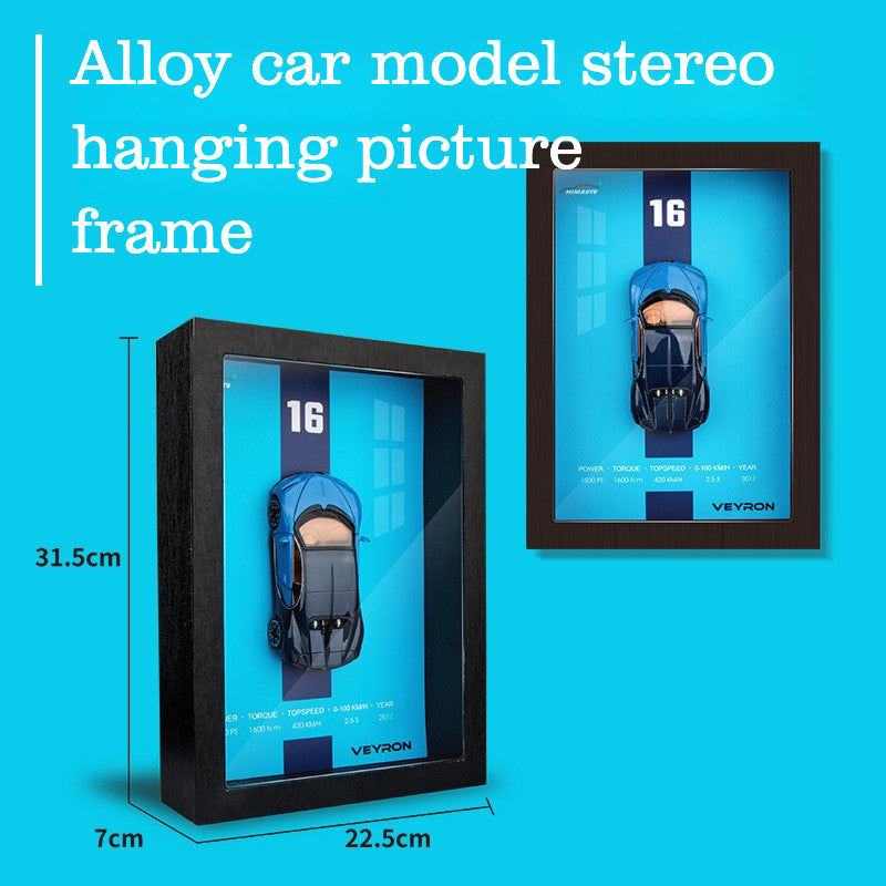 【TG009】3D Wall Art Replica Alloy Car