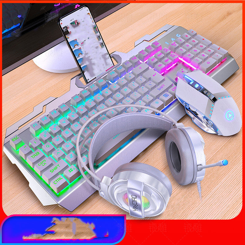 Keyboard Mouse Earphone Set