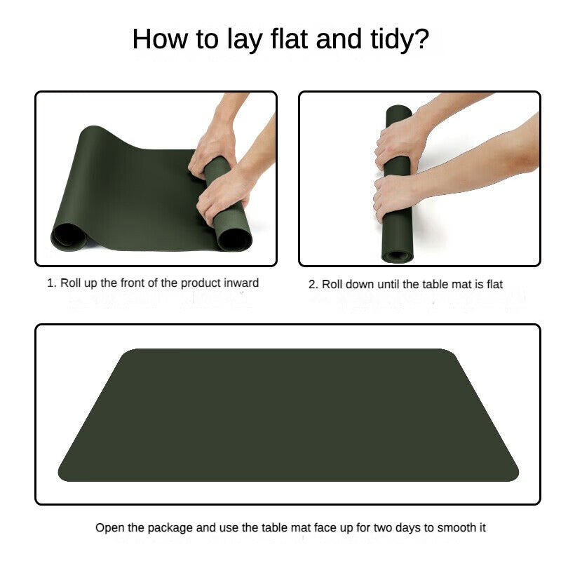 Double-sided Leather mouse pad， waterproof, anti-slip, suitable for mouse and keyboard