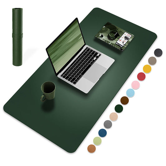 Double-sided Leather mouse pad， waterproof, anti-slip, suitable for mouse and keyboard