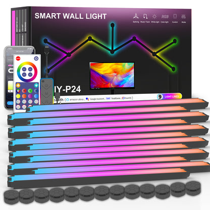 Smart Wall Light  RGB LED Wall Lights Touch  for Wall Gaming LED Lights for Gaming Setup,  for Living Room/Bedroom/TV